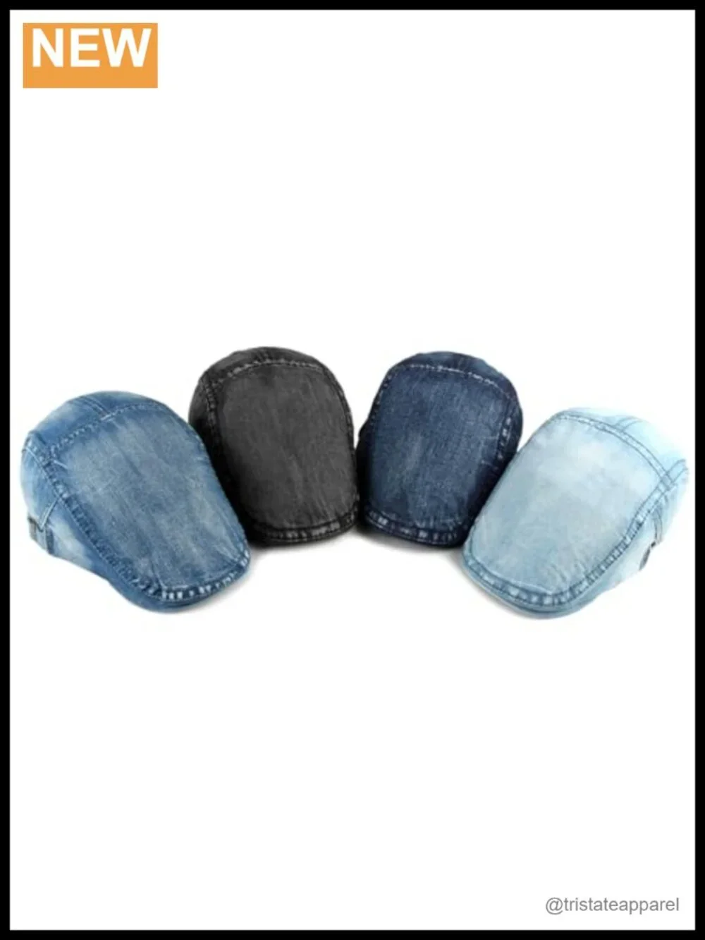 100% Cotton Newsboy Cap Adjustable Flat Cap Driving Hat